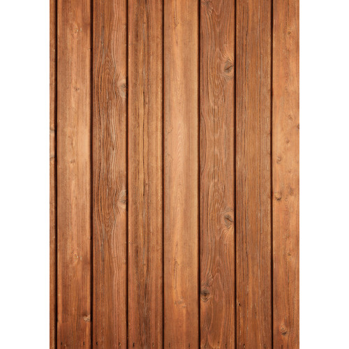 Westcott Vertical Wood Art Canvas Backdrop with Grommets (5 x 7' Bright Mocha)
