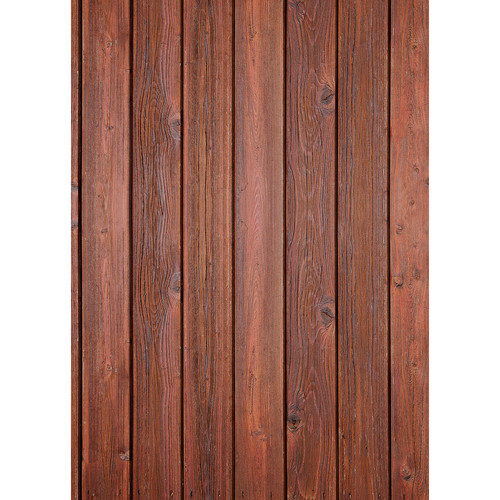 Westcott Vertical Wood Art Canvas Backdrop with Grommets (5 x 7' Rich Brown)