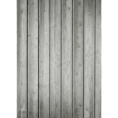 Westcott Narrow Planks Art Canvas Backdrop with Grommets (5 x 7' Light Gray)