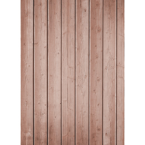 Westcott Narrow Planks Art Canvas Backdrop with Grommets (5 x 7' Light Red)