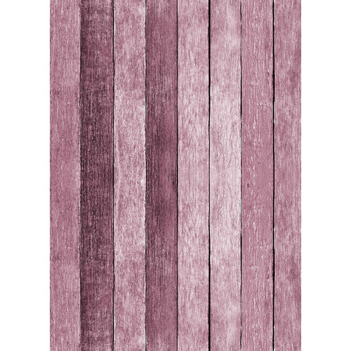 Westcott Rustic Wood Art Canvas Backdrop with Grommets (5 x 7' Pink)