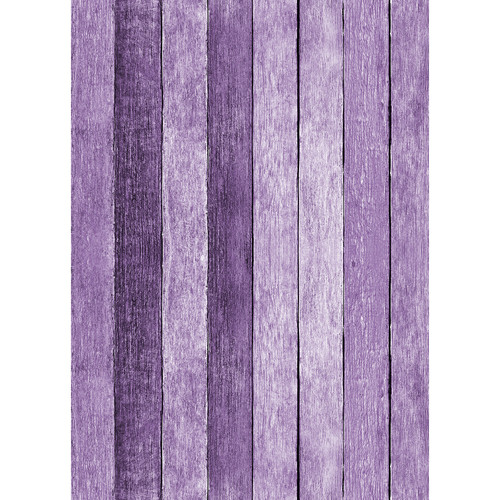 Westcott Rustic Wood Art Canvas Backdrop with Grommets (5 x 7' Purple)