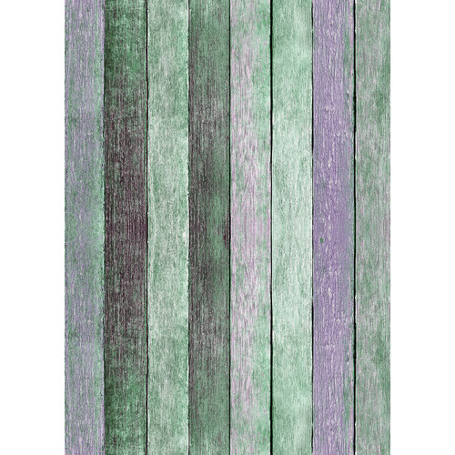 Westcott Rustic Wood Art Canvas Backdrop with Grommets (5 x 7' Vintage Turquoise)