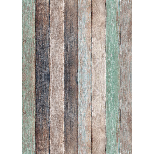 Westcott Rustic Wood Art Canvas Backdrop with Grommets (5 x 7' Vintage Brown)