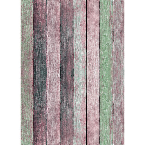 Westcott Rustic Wood Art Canvas Backdrop with Grommets (5 x 7' Vintage Pink)