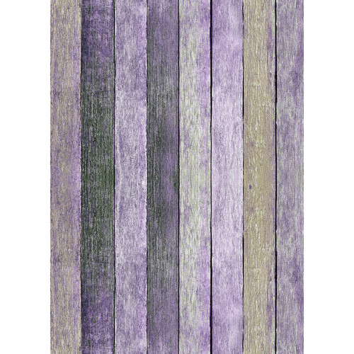 Westcott Rustic Wood Art Canvas Backdrop with Grommets (5 x 7' Vintage Purple)