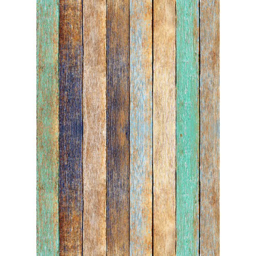 Westcott Rustic Wood Art Canvas Backdrop with Grommets (5 x 7' Bold Peach)