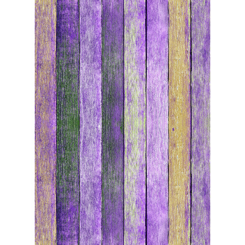 Westcott Rustic Wood Art Canvas Backdrop with Grommets (5 x 7' Bold Purple)