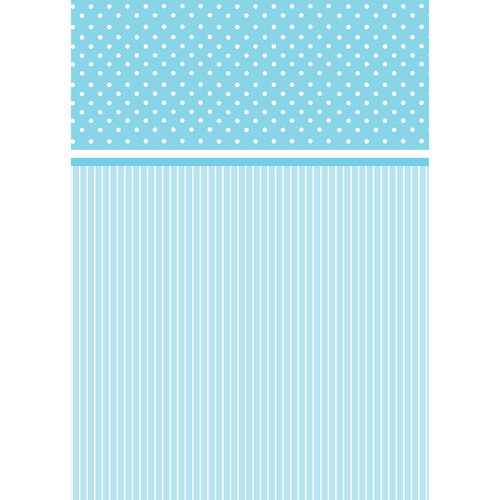 Westcott Dots-and-Stripes Art Canvas Backdrop with Grommets (5 x 7' Blue)