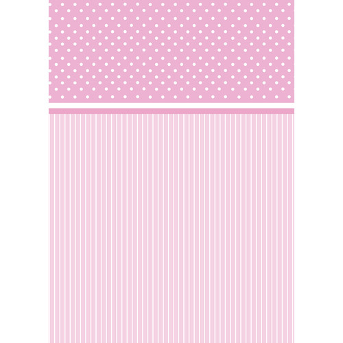 Westcott Dots-and-Stripes Art Canvas Backdrop with Grommets (5 x 7' Pink)