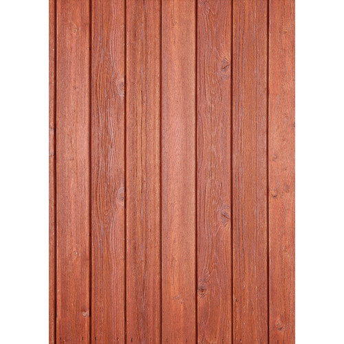 Westcott Narrow Planks Art Canvas Backdrop with Grommets (5 x 7' Cherry)