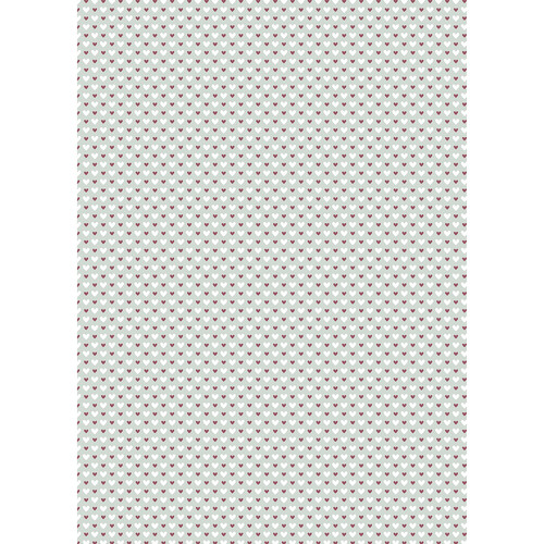 Westcott Hearts Art Canvas Backdrop with Grommets (5 x 7' Red and White Pattern Sage Background)