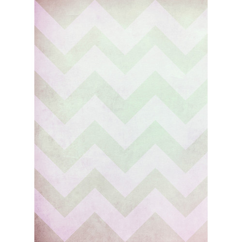 Westcott Washed Chevron Art Canvas Backdrop with Grommets (5 x 7' Vintage Green)
