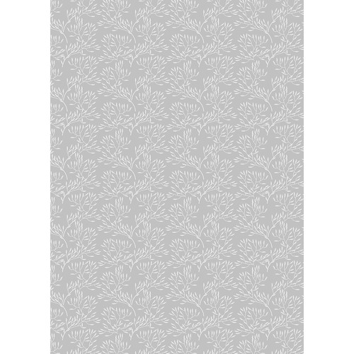 Westcott Leaves Art Canvas Backdrop with Grommets (5 x 7 Gray)
