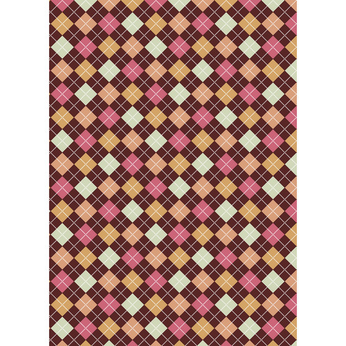 Westcott Diamond Plaid Art Canvas Backdrop with Grommets (5 x 7' Brown)