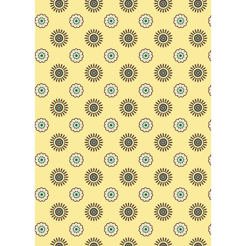 Westcott Ditsy Daisy Art Canvas Backdrop with Grommets (5 x 7' Yellow)