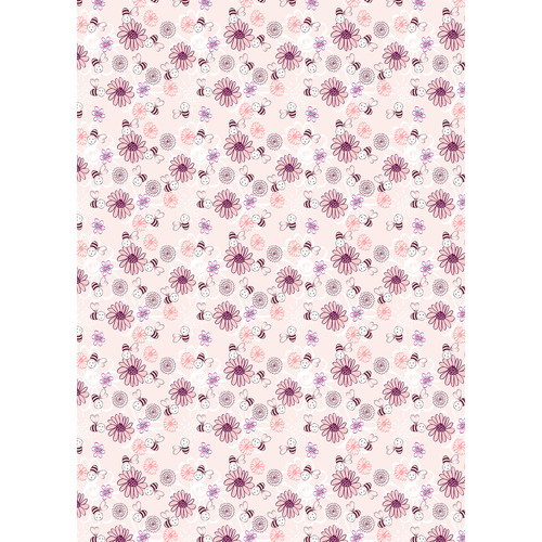 Westcott Buzzy Bee Art Canvas Backdrop with Grommets (5 x 7' Multi-Color)