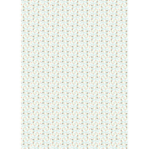Westcott Detailed Flowers Art Canvas Backdrop with Grommets (5 x 7' Multi-Color)