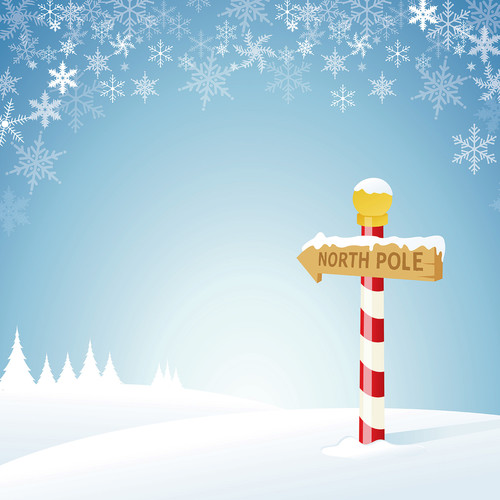 Westcott North Pole Art Canvas Backdrop D0127-43X43-CV-MC1 B&H