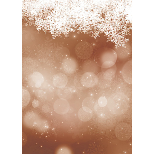 Westcott Snowy Bokeh Art Canvas Backdrop with Grommets (5 x 7' Brown)