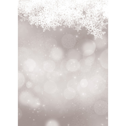Westcott Snowy Bokeh Art Canvas Backdrop with Grommets (5 x 7' Gray)