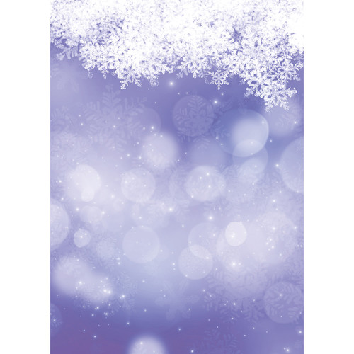 Westcott Snowy Bokeh Art Canvas Backdrop with Grommets (5 x 7' Purple)