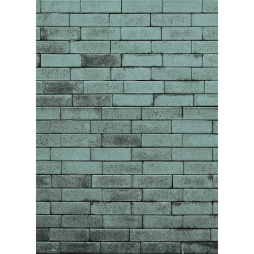 Westcott Art Canvas Backdrop (5 x 7' Turquoise Brick Wall)