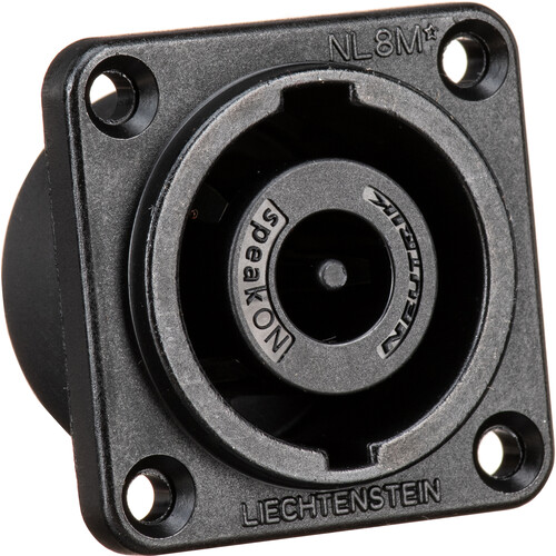 Whirlwind Neturik 8 Pole M/Chassis Connector-Square G/ 3/16