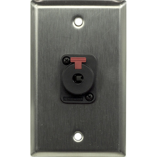 Whirlwind WP1/1QW 1-Gang Wall Plate with 1 Whirlwind WCQF 1/4