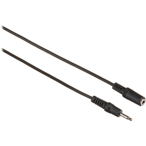 Williams Sound WCA 007 3.5mm Male TS to 3.5mm Female TS Mic Extension Cable with Mic Clips (12')