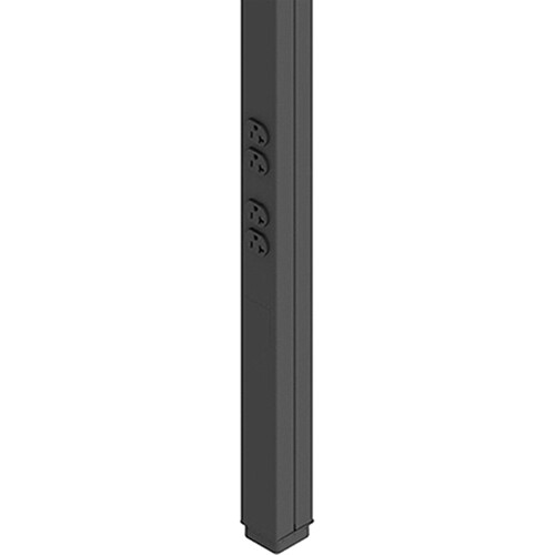 Wiremold Products Tele-Power Pole (Black 15')