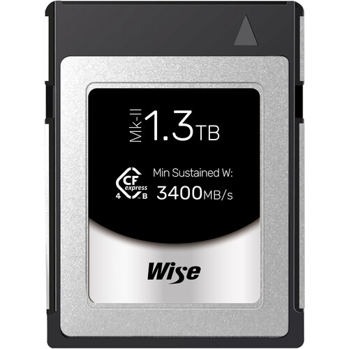 Wise Advanced 1.3TB CFexpress 4.0 Type B PRO Mark II Memory Card