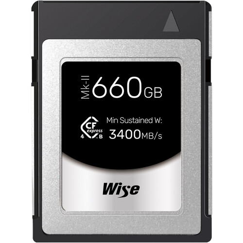 Wise Advanced 660GB CFexpress 4.0 Type B PRO Mark II Memory Card
