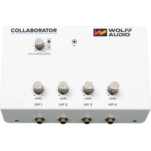 WOLFF AUDIO Collaborator 4-Channel Reference Headphone Amplifier with Integrated Foldback Mic