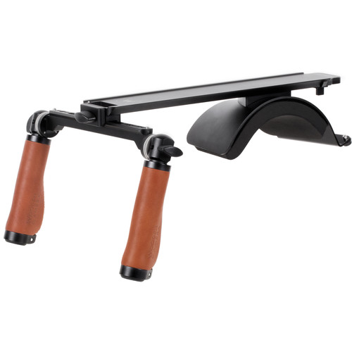 Wooden Camera 270500 Shoulder Rig v3 (Base, Brown Leather)