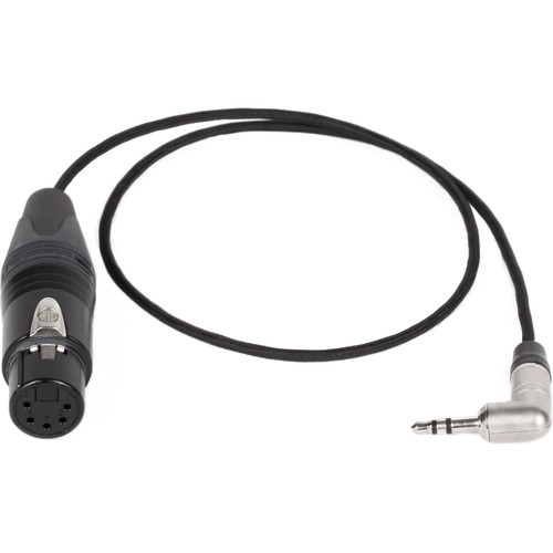 Wooden Camera Single 3.5mm TRS to 5-Pin Female XLR (18