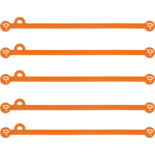 Wooden Camera Cine Mag Ties (5-Pack Orange 6.8