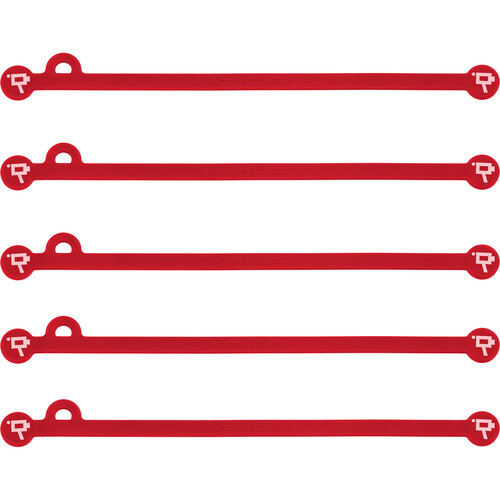 Wooden Camera Cine Mag Ties (5-Pack Red 6.8