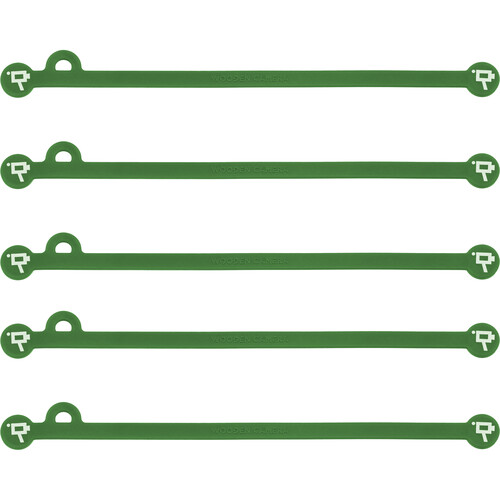 Wooden Camera Cine Mag Ties (5-Pack Green 6.8