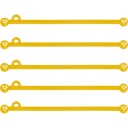 Wooden Camera Cine Mag Ties (5-Pack Yellow 6.8
