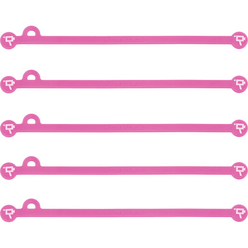 Wooden Camera Cine Mag Ties (5-Pack Pink 6.8