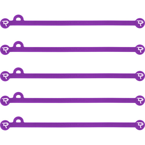 Wooden Camera Cine Mag Ties (5-Pack Purple 6.8