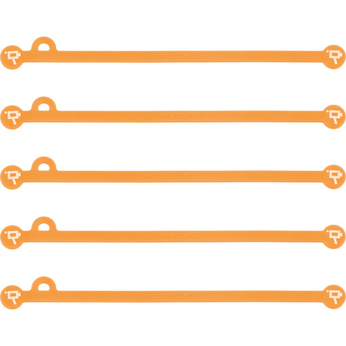 Wooden Camera Cine Mag Ties (5-Pack Neon Orange 6.8