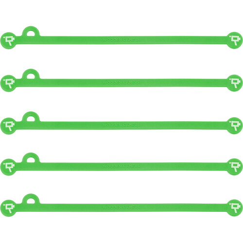 Wooden Camera Cine Mag Ties (5-Pack Neon Green 6.8