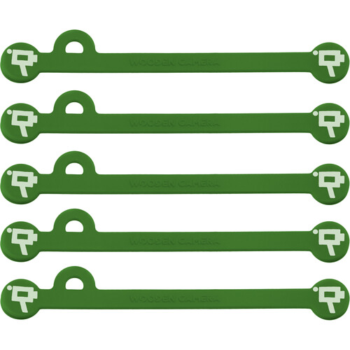 Wooden Camera Cine Mag Ties (5-Pack Green 4.1