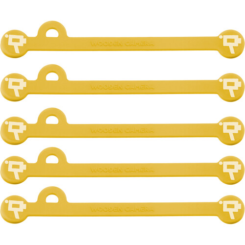 Wooden Camera Cine Mag Ties (5-Pack Yellow 4.1