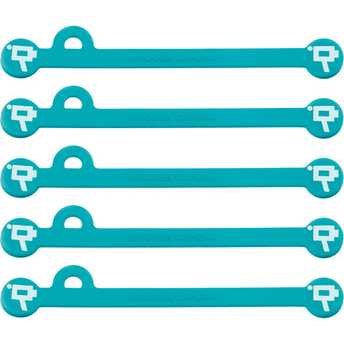 Wooden Camera Cine Mag Ties (5-Pack Teal 4.1