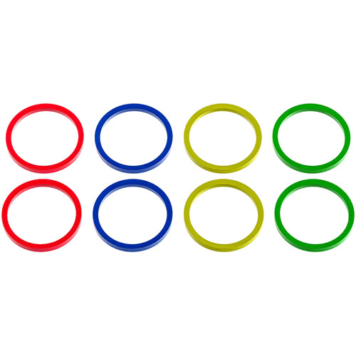 Wooden Camera Color Ring Pack for Elite Handheld Accessories (Red Blue Green Yellow)