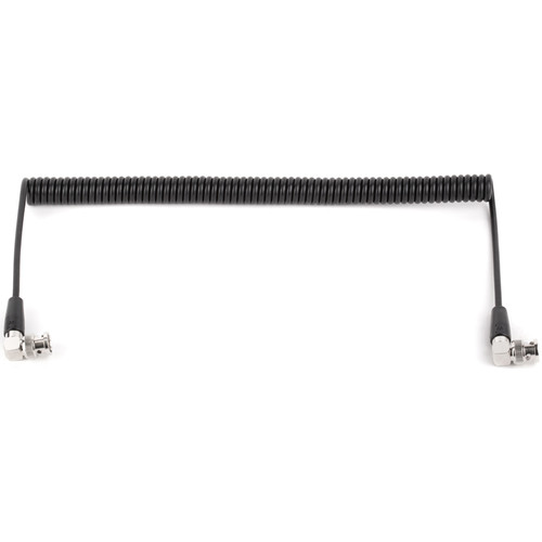 Wooden Camera Coiled BNC to BNC Cable with Right-Angle Connectors (20