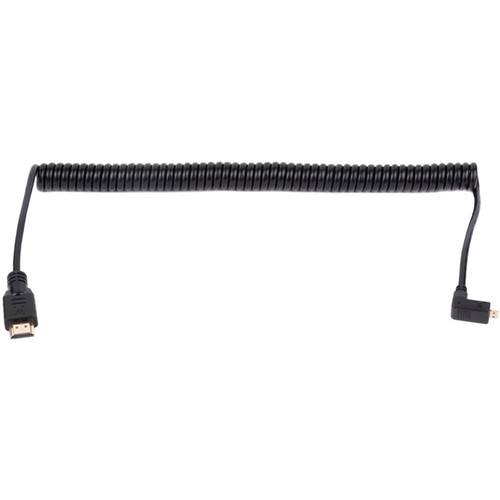 Wooden Camera Coiled Right-Angle Micro-HDMI to HDMI Cable (20 to 32